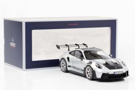 Porsche 911 GT3 RS Weissach 2022 GT silver met. 1/18 OVP NEU