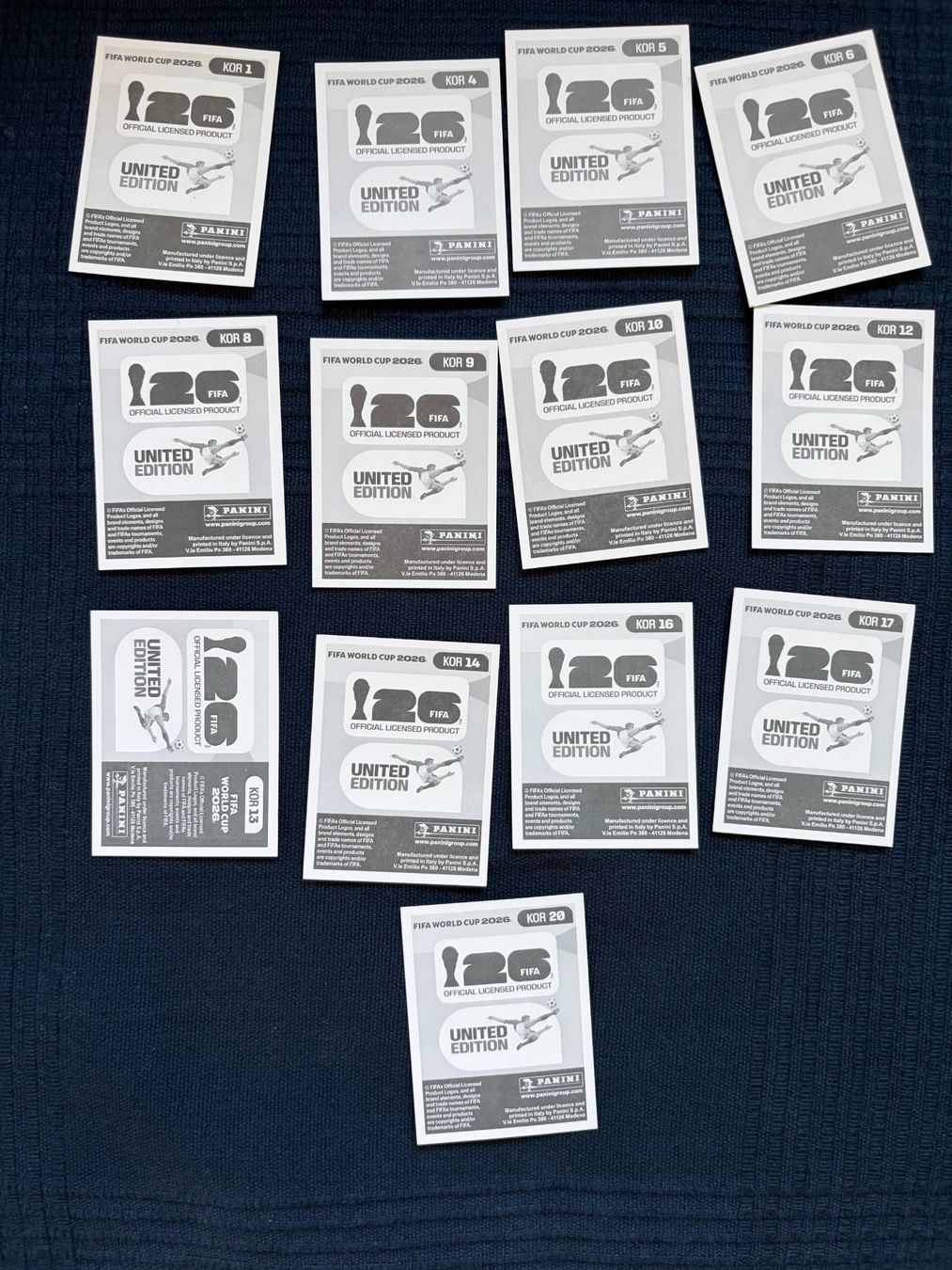 Panini Carte collezionabili: 13 Panini Sammelbilder von Korea – Usato da Thalwil venduto da kon_v82n 1