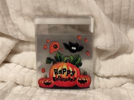 Halloween 25 Stk Kunststoff 10x10cm "Goodie Säckchen" Neu!🎃