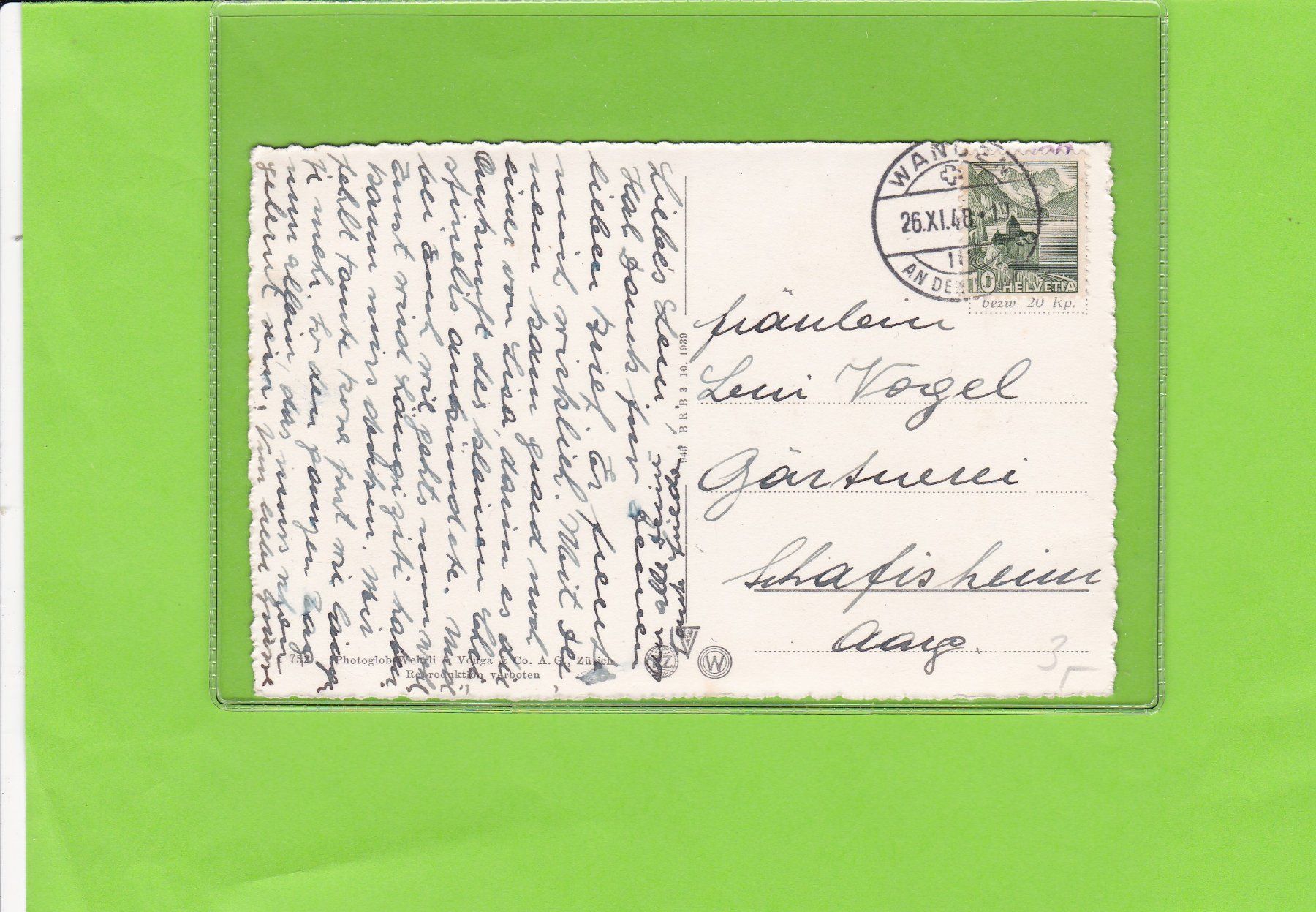 Cartoline postali: Wangen a. A.--gedeckte Holzbrücke – Usato da St. Peterzell venduto da neckertal 1