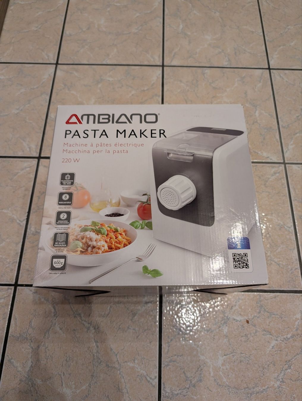 Ambiano Küchengeräte: Machine à pâtes électrique AMBIANO PASTA MAKER NEUVE – Neu und originalverpackt aus Tavannes von Cedou91