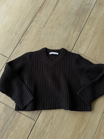 Zara Strickpullover schwarz