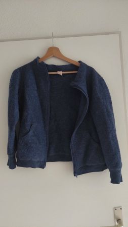 Schurwolljacke gr146 blau