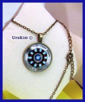 Kette mit Medallion Iron Man Herz Tony Stark Avengers Bronze