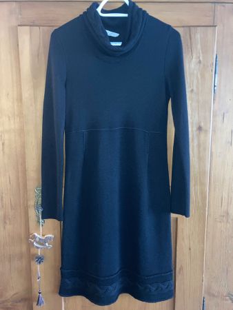 Schwarzes  Merinowollkleid von Di Lorenzo italien Gr. S