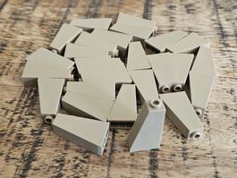 lego 4460b lot de 25 pièces Dark Tan Slope 75 2 x 1 x 3