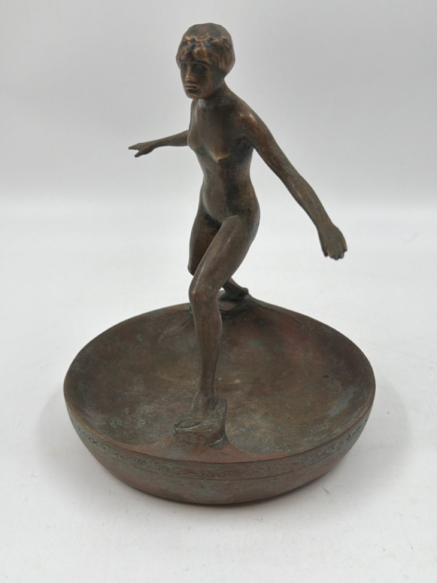 Statuette: Bronze Figur "AD MEYER", Kunst Bronzefigur, signiert 53 – Usato da Sirnach venduto da Fkobi 2