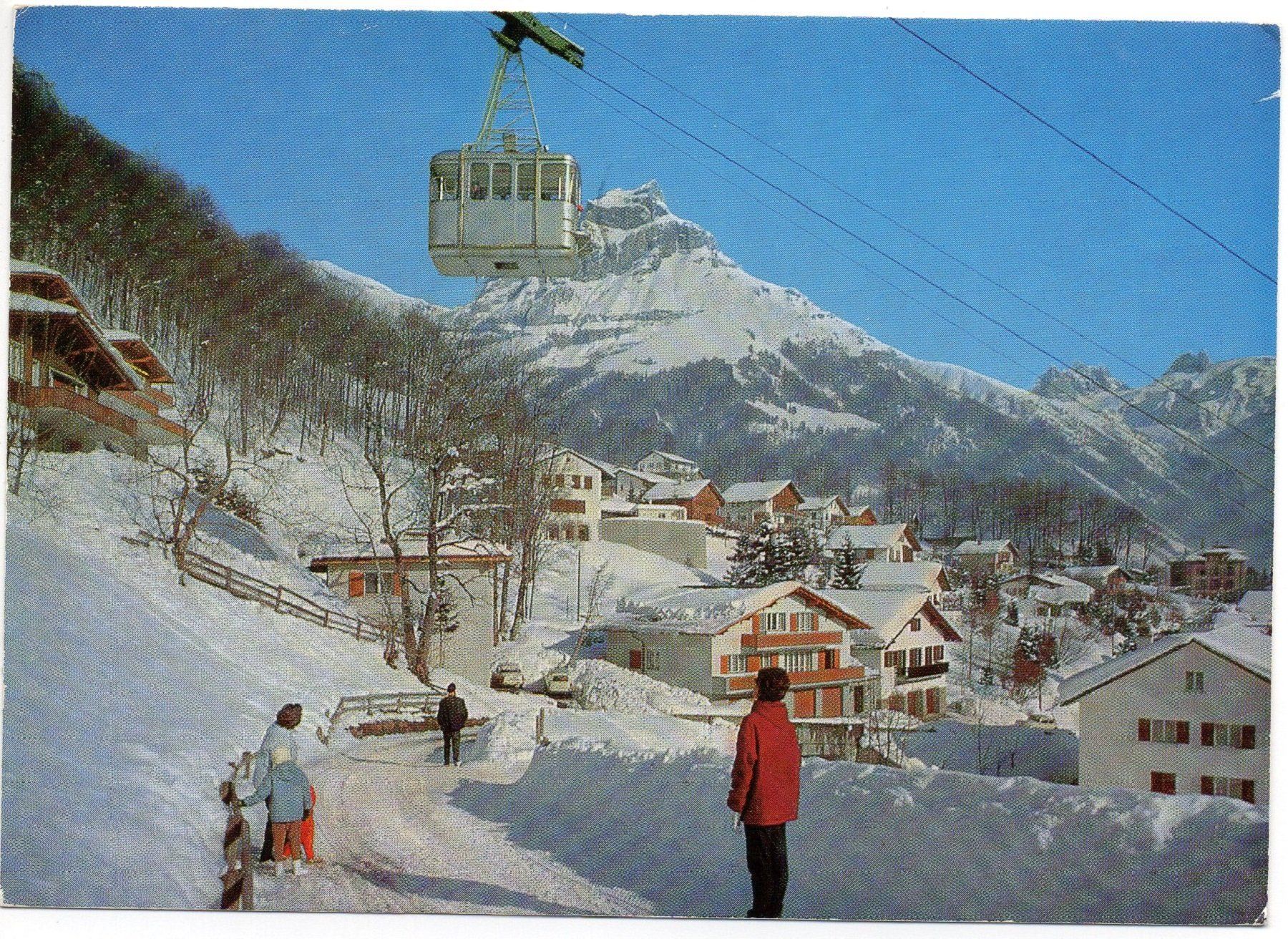 Cartoline postali: ENGELBERG Lufseilbahn Brunni – Usato da Jona venduto da philajona
