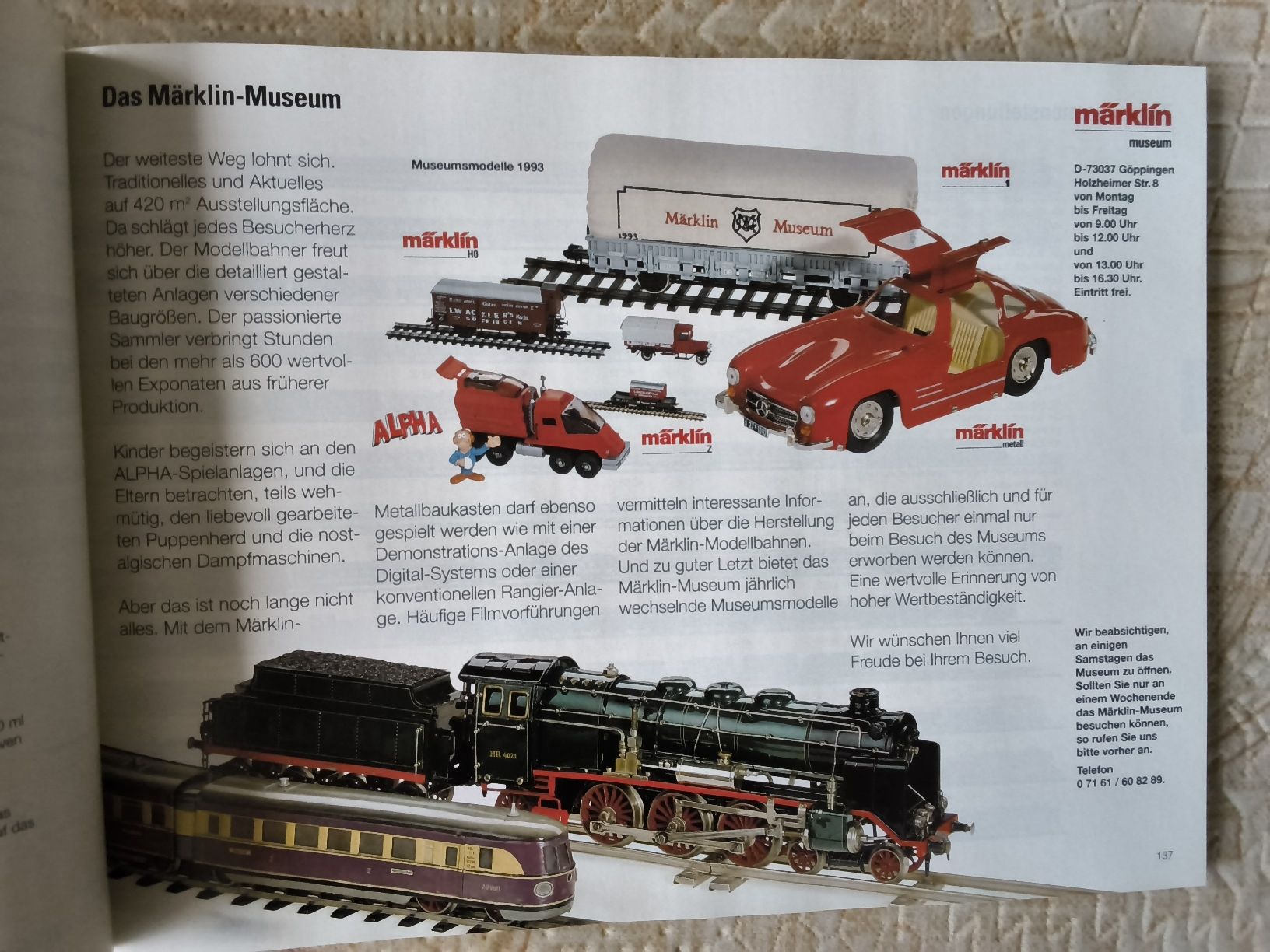 Livres: Märklin Gesamtkatalog 1993 – D'occasion à Hallau par histoiremerveilleuse 1