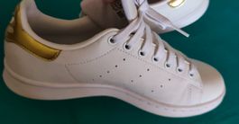 Sneaker Adidas Stan Smith weiss gold Grösse 38