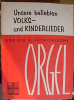 Orgel-Notenbuch mit Volks- und Kinderlieder