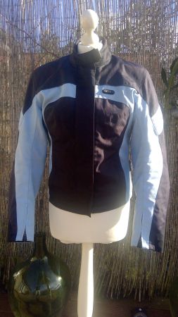 Veste de moto noir & bleu clair IXS of Switzerland