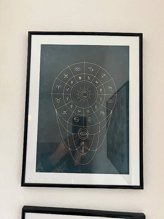 Foto & Immagini: Astrologie-Poster "Zodiak" mit Rahmen – Usato da Zürich venduto da Miiau101