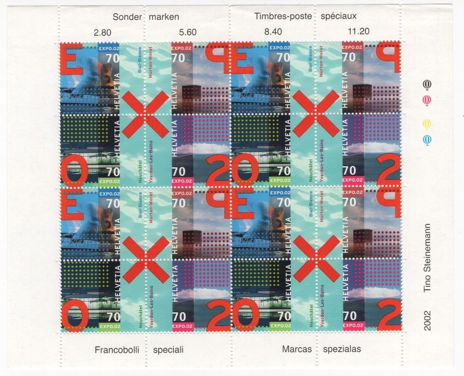 Prophila Collection Frankreich Briefmarken – 2002 Marianne Kleinbogen, Postfrisch MNH, Katalog-Nr. 3579I A X-3593 I A X