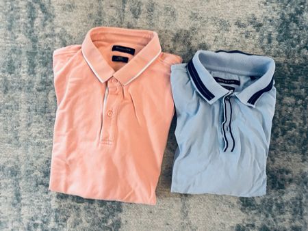 Polohemden Marc O'Polo Pink und Blau Grösse L,
