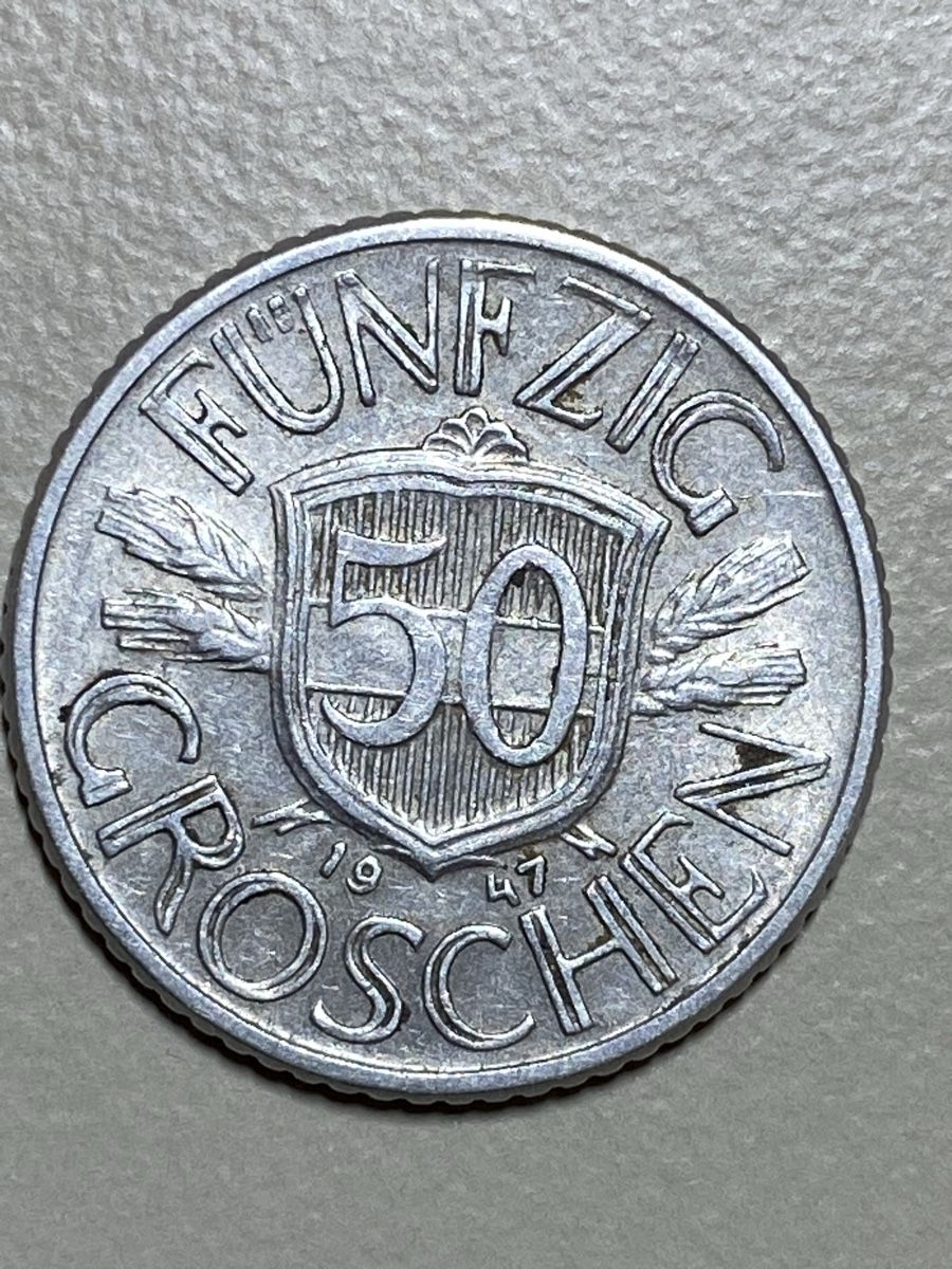 Tutti le monete: Autriche - 50 Groschen - 1947 – Usato da Payerne venduto da Mike1682