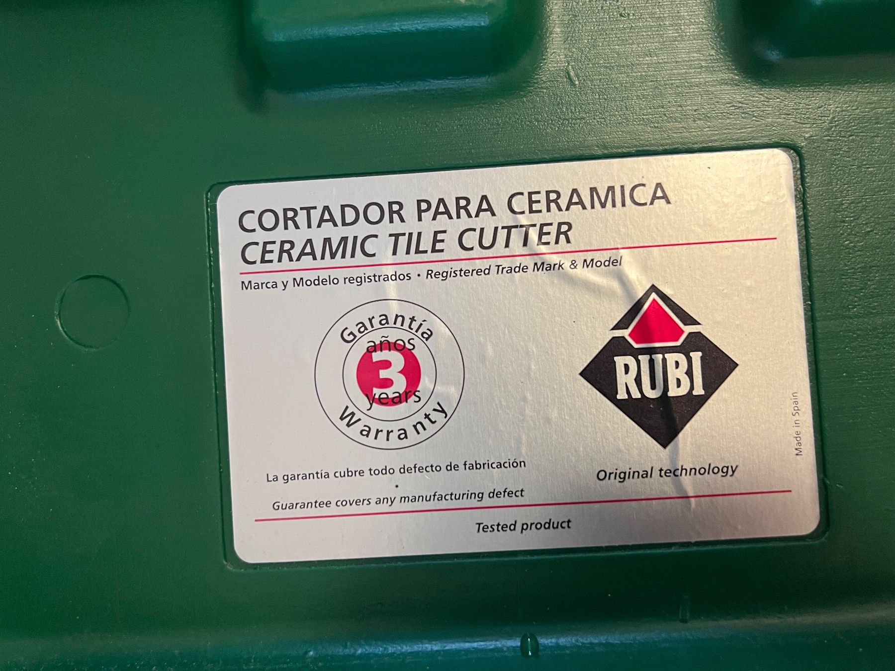 Tutti gli attrezzi: Fliesenschneider RUBI -TS—40 – Usato da Langenthal venduto da langenthal333 5