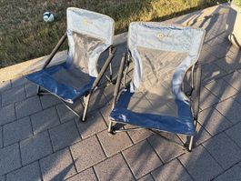 Portal Campingstühle 2er Set blau gut erhalten