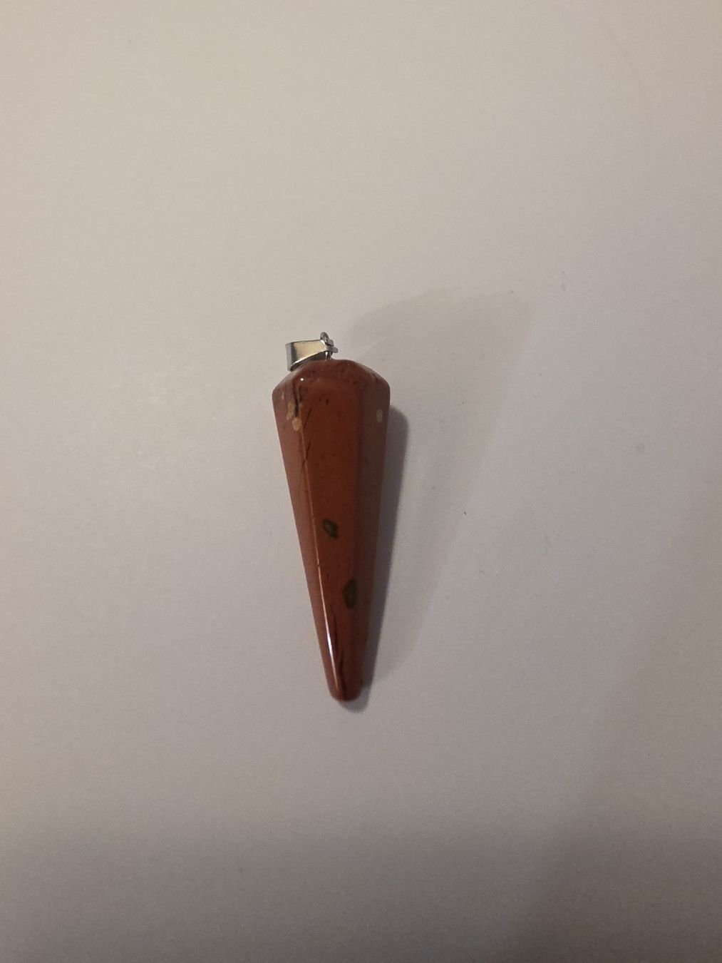 Minerali & Pietre curative: Pendel Jaspis rot 3 x 1 cm. – Nuovo e nell'imballaggio originale da Menziken venduto da Mirager 1