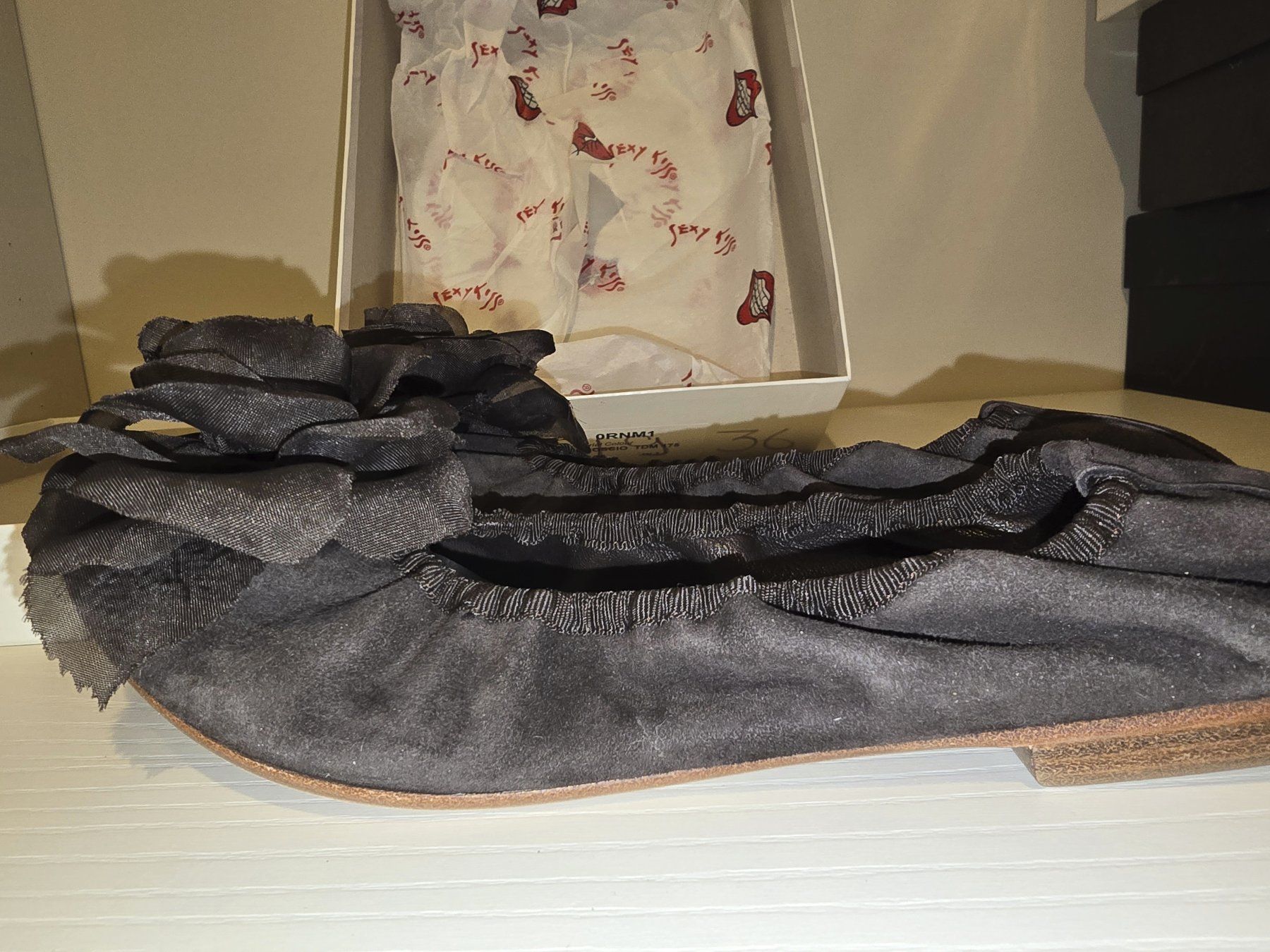 Damenschuhe: Ballerinas Camoscio - EU 36 Echt Leder – Neu und originalverpackt aus Chiasso von Arina888 3