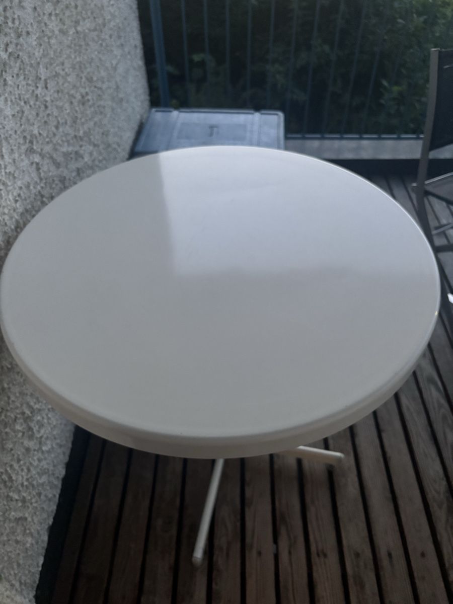 Tables: Gartentisch rund weiss klappbar – D'occasion à Halden par leyla_ze 1