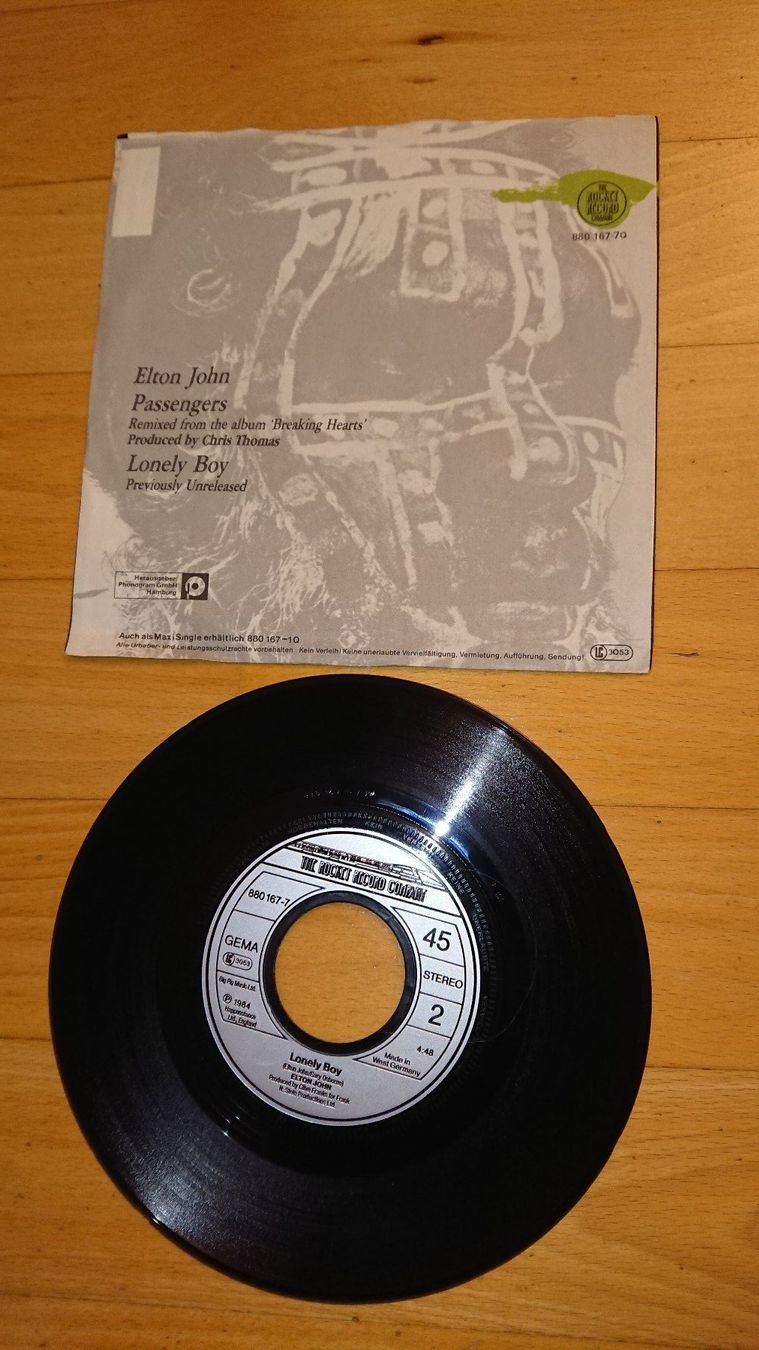 Dischi in vinile: Elton John - Passengers - Single 1984 – Usato da Egg b. Zürich venduto da orwell1984 1