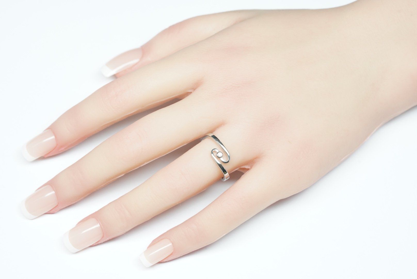 Anelli: Fingerring 18k Weissgold mit Diamant – Usato da Bülach venduto da Re-Jewelled 5