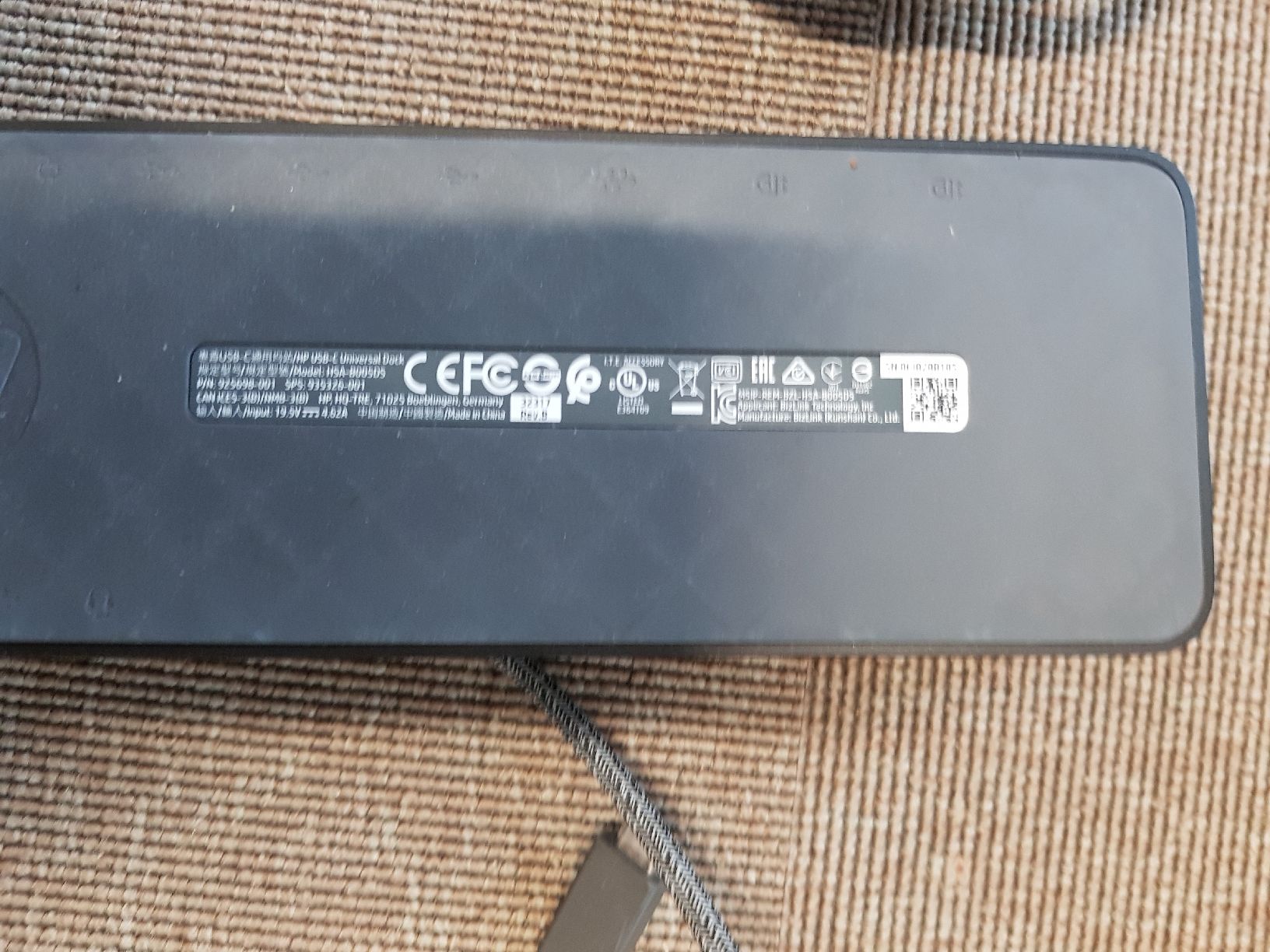 Hewlett Packard Docking station: HP Universal USB-C Docking Station – D'occasion à Gerlafingen par diotech 2