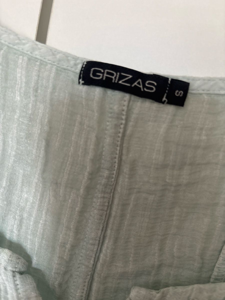 Top: GRIZAS Seide Leinen Top, Mint – Usato da langenthal venduto da rundholz7 1