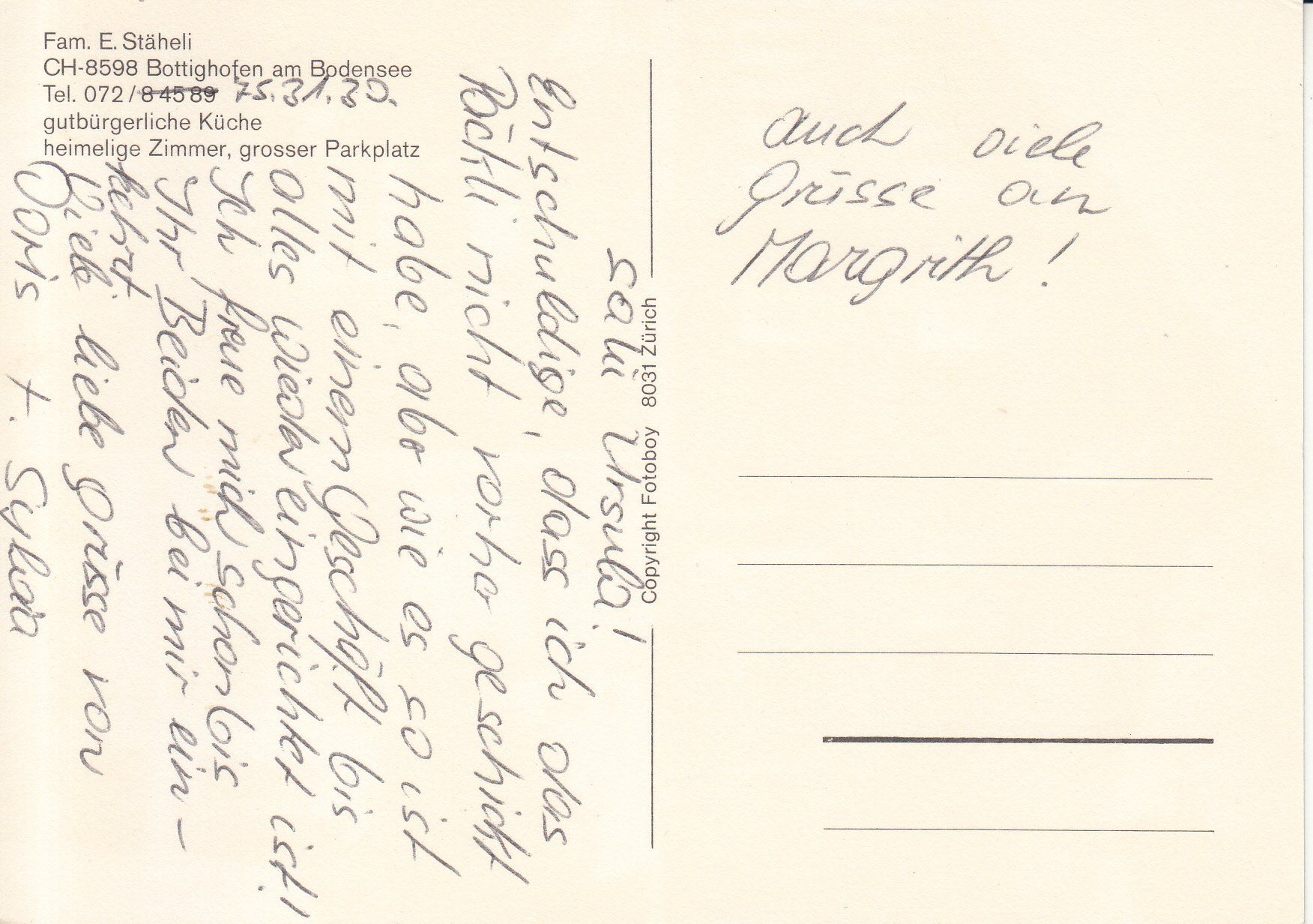 Cartoline postali: Bottighofen Bären ca. 1975 – Usato da Bürglen TG venduto da StampGraf 1