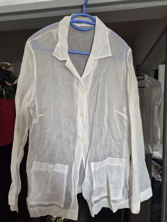 Renata Gibaldi, transparente Bluse Gr. 44