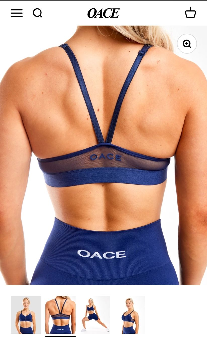 Oace Tops: Oace Triangle Mesh Bra - S - Navy Blue - ungetragen – Neu und originalverpackt aus Brugg AG von Ela_Obi 1