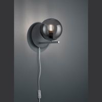 Wandleuchte, Kugelform, 20 cm x 18 cm