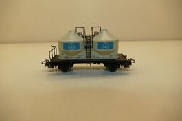 Märklin H0: DB Behälterwagen für Feinschüttgut Quarz-Werke