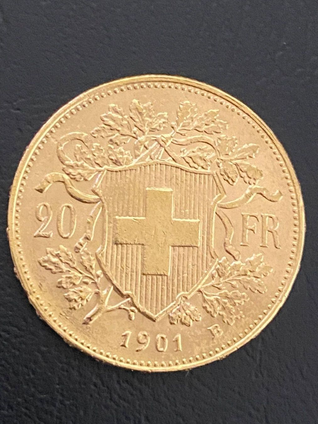 Alle Münzen: Goldvreneli RAR 20-er 1901 B – Neu und originalverpackt aus Untersiggenthal von byiggy