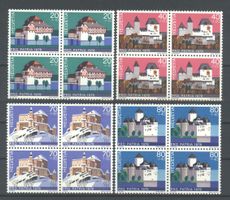 1978, Pro Patria, Schlösser III, Viererblöcke **