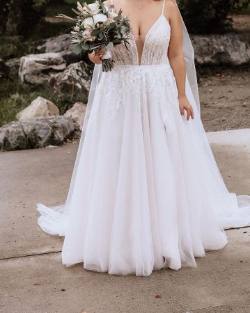 Brautkleid, Gr. 40-42, A-Linie, Neuwertig👰‍♀️