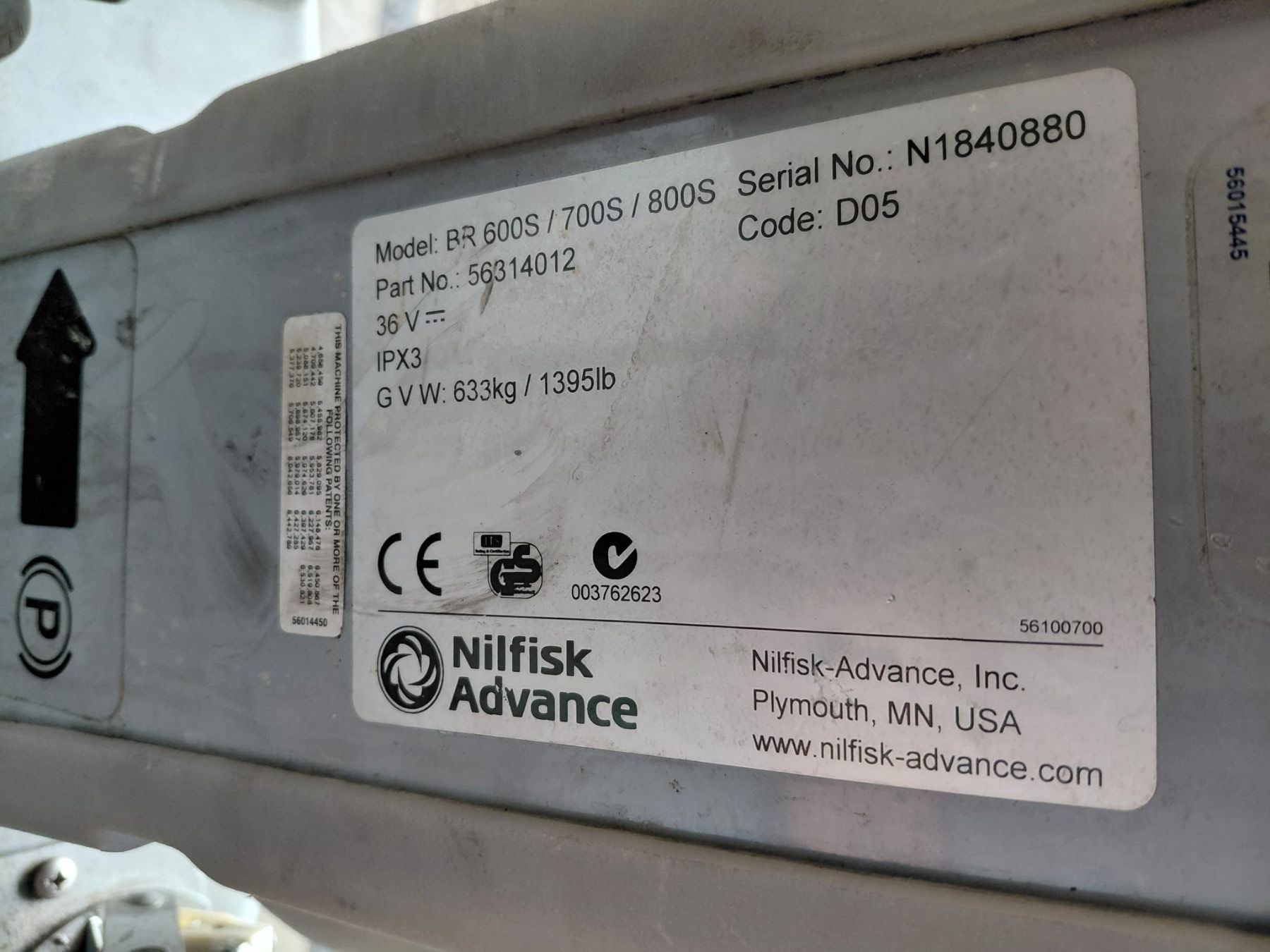 Nilfisk Tutte le macchine: Scheuermaschine Nilfisk BR700S, 36 Volt – Usato da Ulisbach venduto da MSH01 9