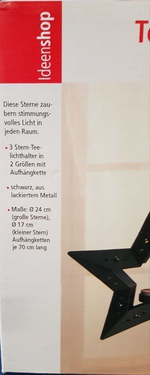 Teelichthalter Sterne 3