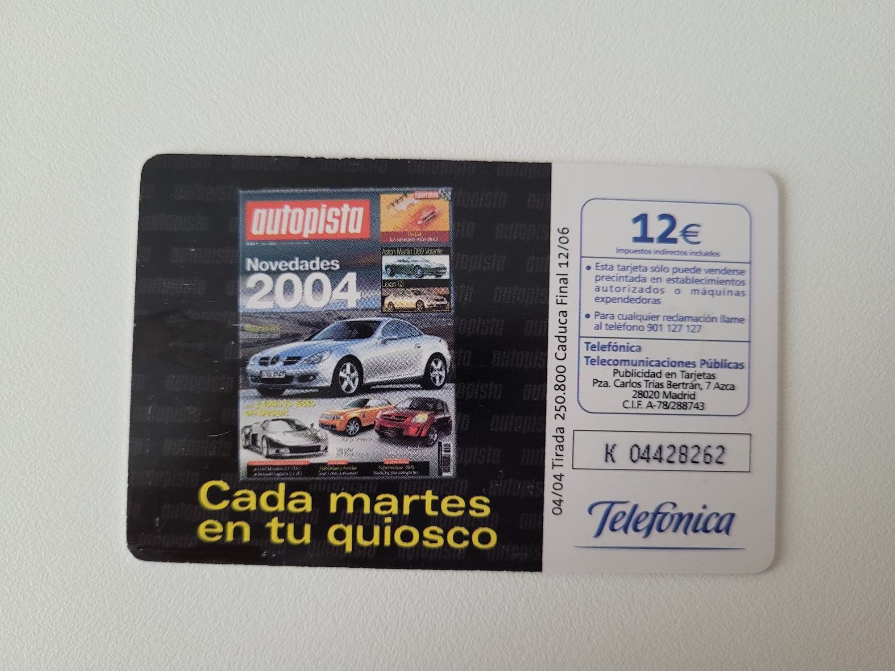 Telefon- & Taxkarten: Telefonkarte Spanien "autopista" – Gebraucht aus Inwil von Flower2325 1