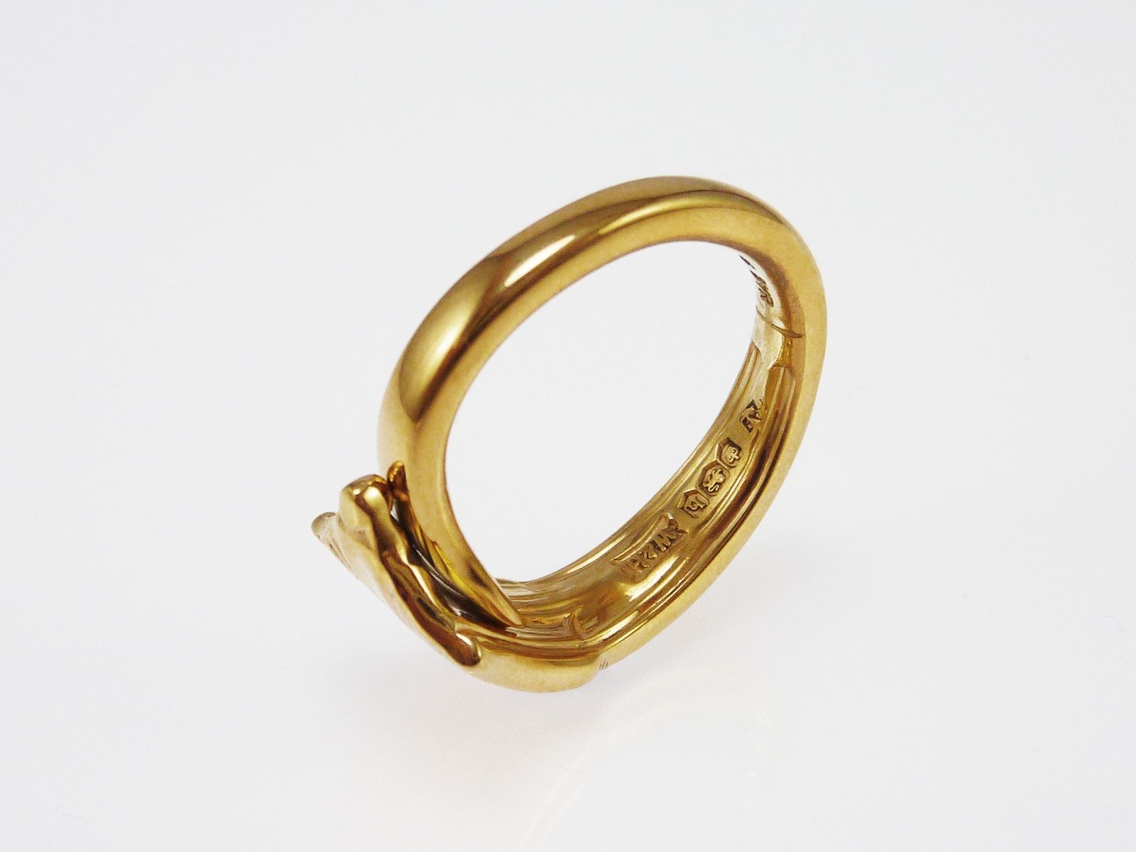 Ringe: Silberring vergoldet im Art déco Stil – Neu und originalverpackt aus Meilen von Byrd-bijoux 5