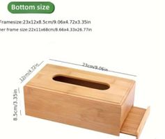 Taschentuch-Box Holz 23x12x8,5cm