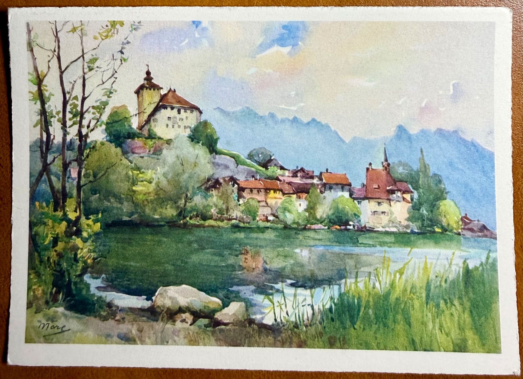 Cartoline postali: AK:  Werdenberg - Peintre Marc – Usato da Lutry venduto da Ediego