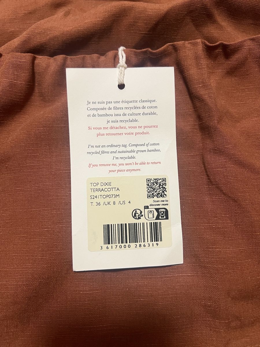 Sezane Tops: Sézane Dixie Top, Gr. 36, neu – Neuf avec emballage d'origine à Birsfelden par msn_6qk2 4