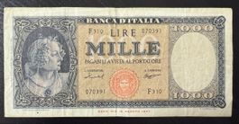 Banknote Italien 1000 Lire Medusa 1959