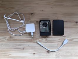 Raspberry Pi 5 8 Gb mit Gehäuse, Netzteil und mini-HDMI Adap