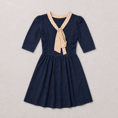 MIUSOL elegantes Kleid Gr. S (M) Dots Pünktli