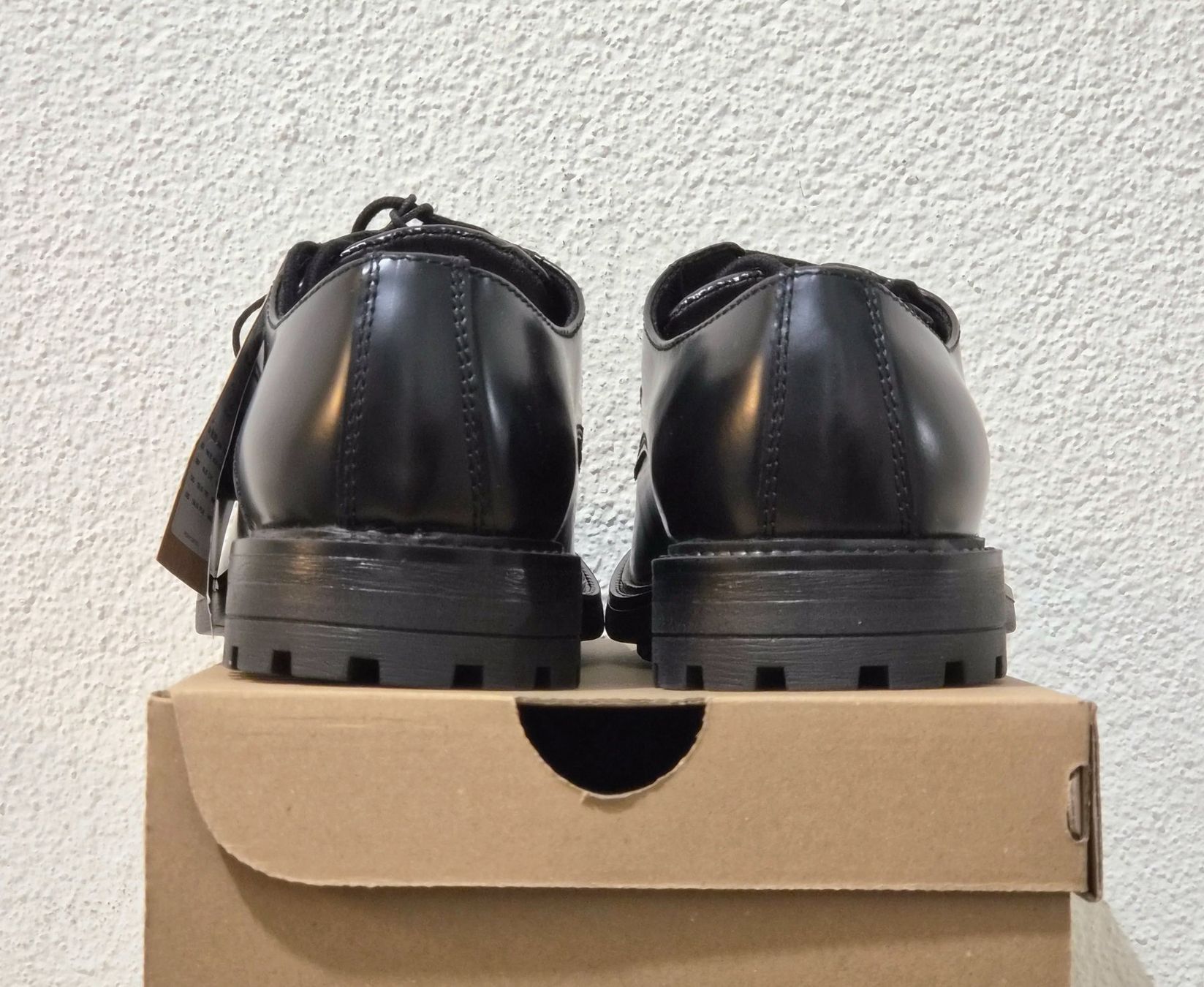 Jack & Jones Chaussures hommes: Schwarze Lederschuhe – Neuf avec emballage d'origine à Zürich par New_username 2