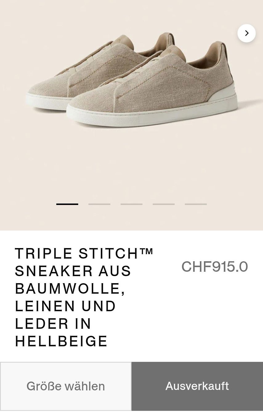 Scarpe da uomo: Zegna Triple Stitch Sneaker – Usato da Rossrüti venduto da DenisR82 3