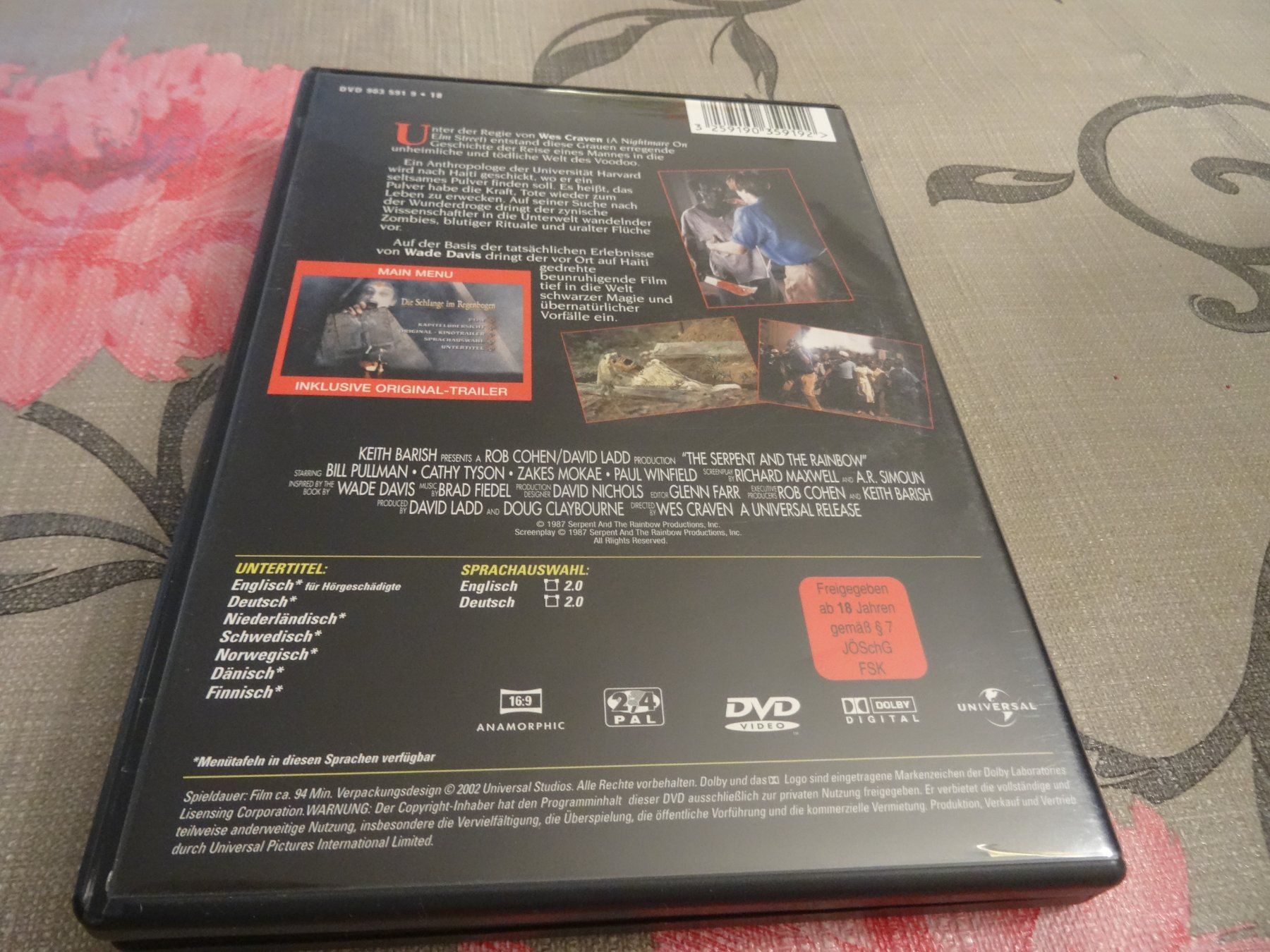 Tutti i DVDs: Die Schlange im Regenbogen - DVD – Usato da Olten venduto da Disc-Verkauf 2